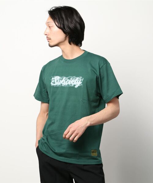 Subciety（サブサエティ）の「SMOKE TEE（Tシャツ/カットソー・メンズ・ブラック/ブラウン/グリーン・SMALL/MEDIUM/LARGE/X-LARGE/XX-LARGE）」の14枚目の写真