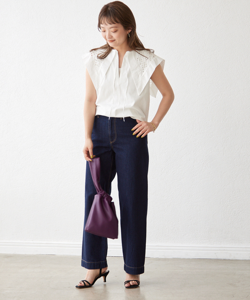 SLOBE IENA OUD ウード シアーＴシャツ カットソー 半袖 イエナ セール】【OUD/ウード】 シアーTシャツ（Tシャツ/カットソー