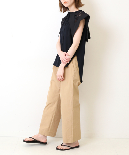 セール】【OUD/ウード】 レースセーラーカラーTシャツ（Tシャツ