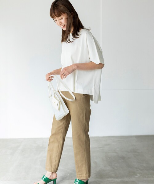 THE SHOP TK （ザ ショップ ティーケー ）の「◆2連スクエアショルダーバッグ（ショルダーバッグ・レディース・ブラック/オフホワイト/サンドベージュ/ダークパープル・99）」の7枚目の写真