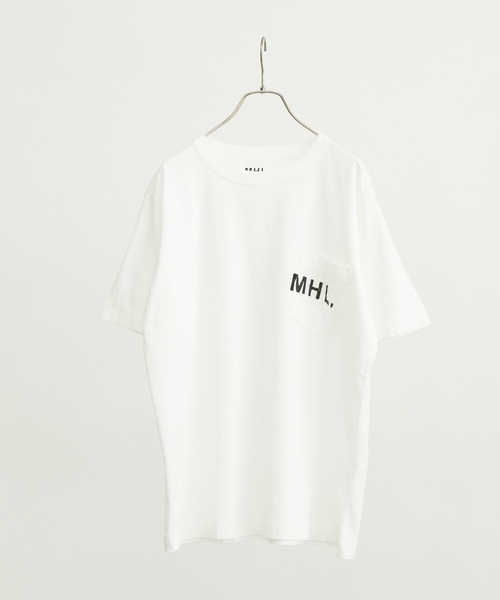 MHL.（エムエイチエル）の「MHL.　PRINTED COTTON JERSEY（Tシャツ/カットソー・メンズ・ホワイト/ブラック・SMALL/MEDIUM/LARGE/X-LARGE）」の16枚目の写真
