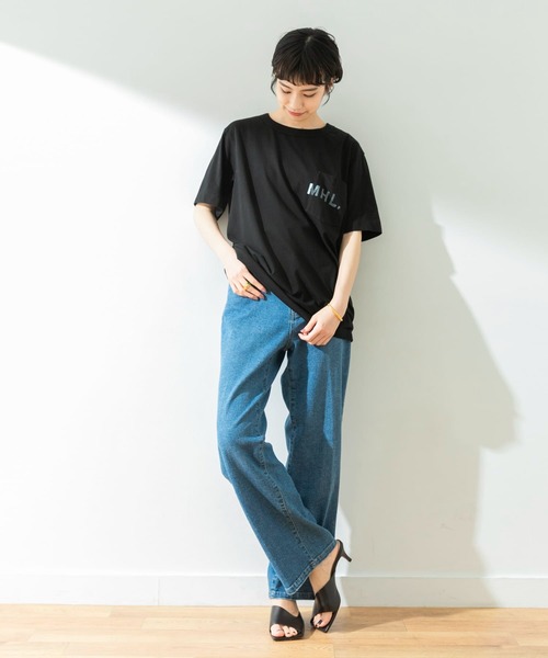 MHL.（エムエイチエル）の「MHL.　PRINTED COTTON JERSEY（Tシャツ/カットソー・メンズ・ホワイト/ブラック・SMALL/MEDIUM/LARGE/X-LARGE）」の21枚目の写真