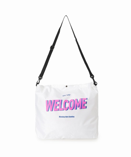 JOURNAL STANDARD（ジャーナルスタンダード）の「【MISHIMA MART/ミシママート】ウェルカム プリント バック（エコバッグ/サブバッグ・メンズ・ホワイト系その他/ホワイト・FREE）」の13枚目の写真