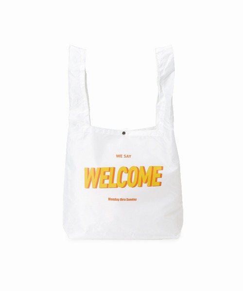 JOURNAL STANDARD（ジャーナルスタンダード）の「【MISHIMA MART/ミシママート】ウェルカム プリント バック（エコバッグ/サブバッグ・メンズ・ホワイト系その他/ホワイト・FREE）」の18枚目の写真