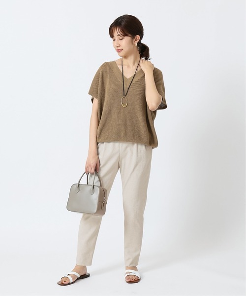 IENA（イエナ）の「ドライタンブラー トラックパンツ（その他パンツ・レディース・ホワイト/ベージュ・38/36）」の14枚目の写真