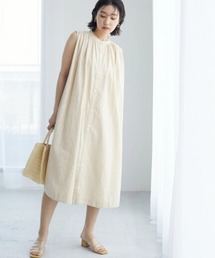 Green　Parks | インド綿 ジャガードノースリーブワンピ(ワンピース)