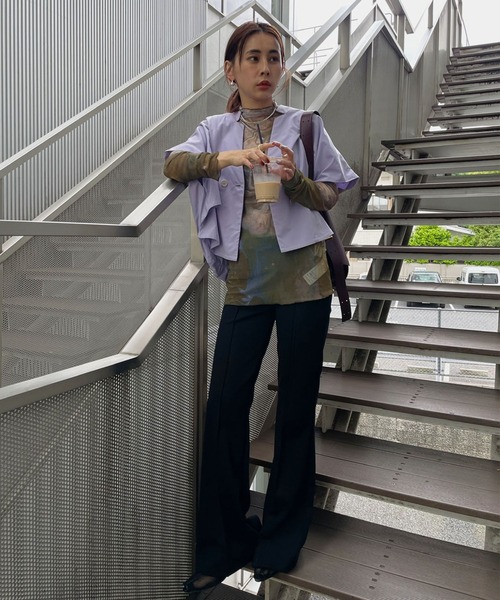 トップス Ameri vintage OVER SIDE BITTEN SHIRT OVER SIDE BITTEN SHIRT（シャツ/ブラウス）｜Ameri（アメリ）の