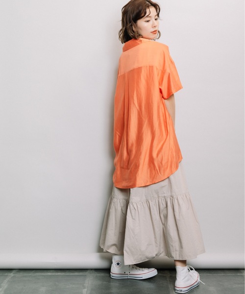 refinedworks（リファインドワークス）の「オーバーサイズシャツ（シャツ/ブラウス・レディース・オフホワイト/オレンジ/ブルー・FREE）」の20枚目の写真