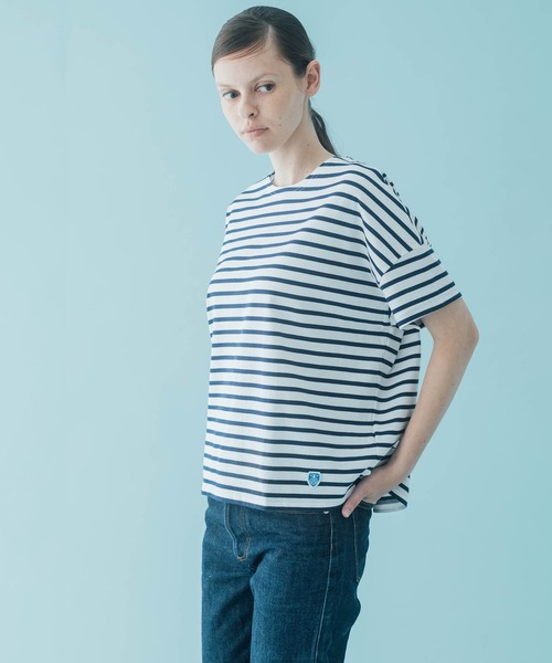 ORCIVAL（オーシバル）の「ORCIVAL | ワイド半袖Tシャツ WOMEN（Tシャツ/カットソー・レディース・A/B/C/E/ホワイト系その他3/ブルー系その他5/ホワイト系その他2・1）」の19枚目の写真