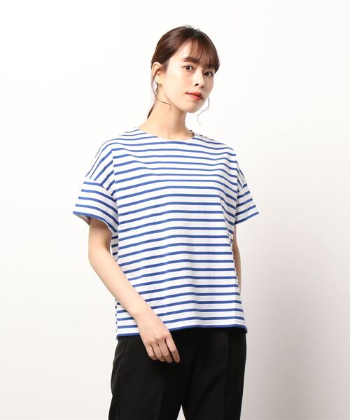 ORCIVAL（オーシバル）の「ORCIVAL | ワイド半袖Tシャツ WOMEN（Tシャツ/カットソー・レディース・A/B/C/E/ホワイト系その他3/ブルー系その他5/ホワイト系その他2・1）」の8枚目の写真