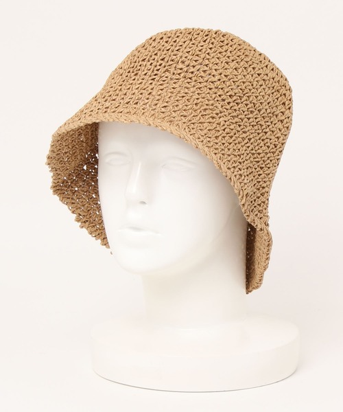 apres jour clair（アプレジュールクレア）の「【apres jour clair×ARIAZ】スカシアミバケットハット（ハット・レディース・ブラウン系その他/ライトベージュ・FREE）」の5枚目の写真