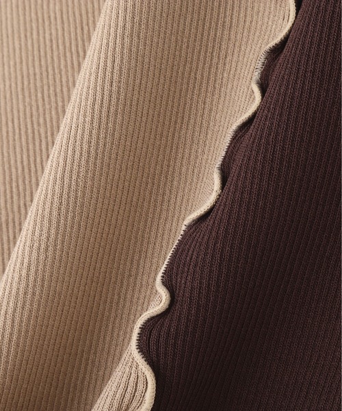 N.(N. Natural Beauty Basic)(エヌエヌナチュラルビューティーベーシック)の「◆バイカラーメローニット(ニット/セーター・レディース・ホワイト系その他/ベージュ系その他/ブルー系その他・MEDIUM)」の19枚目の写真