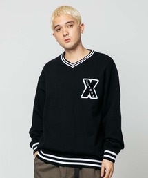 XLARGE | X LOGO V NECK SWEAT(スウェット)