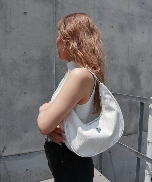 FIG&VIPER(フィグアンドバイパー)の「型押しクロコハンドルBAG(ハンドバッグ・レディース・ブラック/ホワイト/ピンク・FREE)」の21枚目の写真