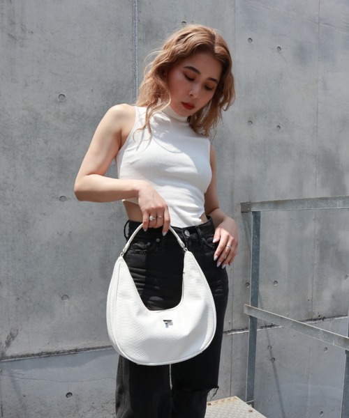 FIG&VIPER(フィグアンドバイパー)の「型押しクロコハンドルBAG(ハンドバッグ・レディース・ブラック/ホワイト/ピンク・FREE)」の18枚目の写真