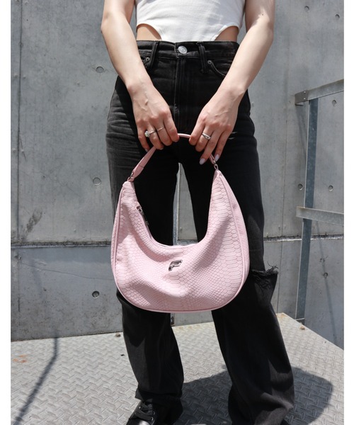 FIG&VIPER(フィグアンドバイパー)の「型押しクロコハンドルBAG(ハンドバッグ・レディース・ブラック/ホワイト/ピンク・FREE)」の12枚目の写真