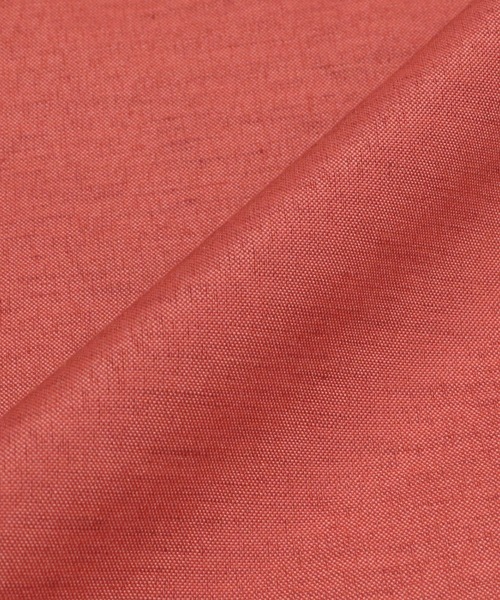 TOKYO SHIRTS(トウキョウシャツ)の「フレンチスリーブ ヘンリーネックブラウス(シャツ/ブラウス・レディース・ライトベージュ/ダークオレンジ・M/L/LL)」の6枚目の写真