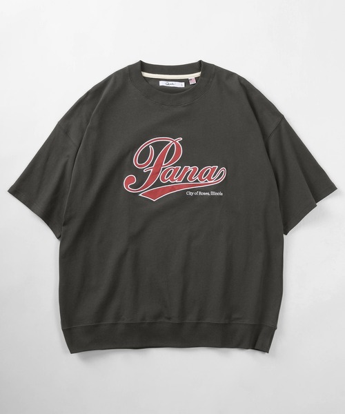 make a ray!(メイク ア レイ!)の「ビッグシルエット アップリケ刺繍 半袖スウェットTシャツ/カレッジロゴ/アーチロゴ/【USAコットン】(Tシャツ/カットソー・レディース・ホワイト/ベージュ/ブルー/グリーン/ホワイト系その他/スミクロ・M/L)」の11枚目の写真