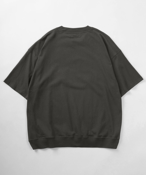 make a ray!(メイク ア レイ!)の「ビッグシルエット アップリケ刺繍 半袖スウェットTシャツ/カレッジロゴ/アーチロゴ/【USAコットン】(Tシャツ/カットソー・レディース・ホワイト/ベージュ/ブルー/グリーン/ホワイト系その他/スミクロ・M/L)」の12枚目の写真