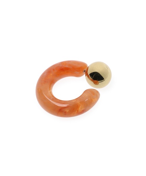 VIS（ビス）の「２WAYバックキャッチマブールフープピアス（ピアス（両耳用）・レディース・オレンジ/マスタード/その他・FREE）」の5枚目の写真