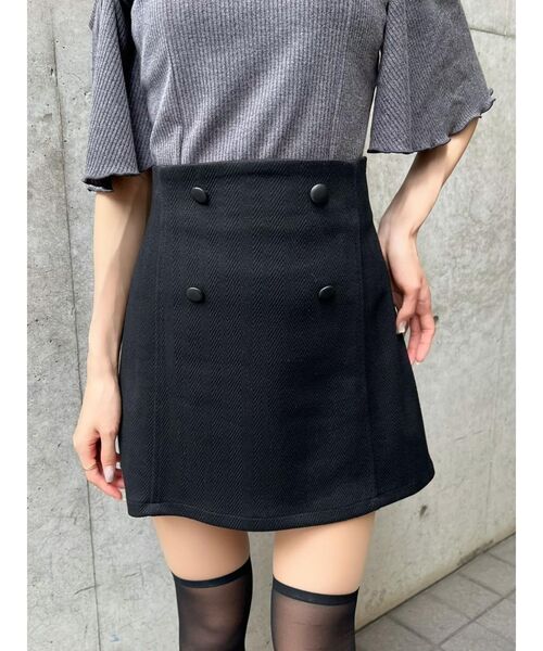 EATME（イートミー）の「ダブルボタンミニスカート（セットアップ可能
