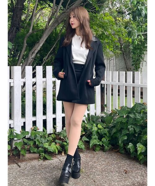 EATME（イートミー）の「ダブルボタンミニスカート（セットアップ可能）（スカート・レディース・ベージュ/その他1/ブラック・SMALL/MEDIUM）」の11枚目の写真