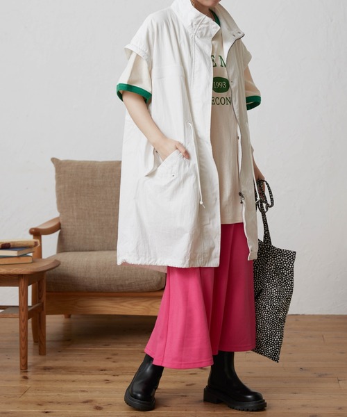 WEGO（ウィゴー）の「WEGO/2WAYモッズコート（モッズコート・レディース・ホワイト/カーキ・FREE）」の14枚目の写真