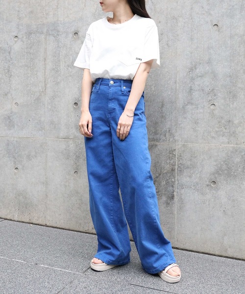 EDWIN(エドウィン)の「【EDWIN】ポケットTシャツ(Tシャツ/カットソー・レディース・ホワイト・M/L)」の4枚目の写真