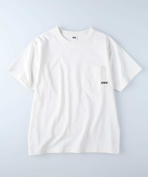 EDWIN(エドウィン)の「【EDWIN】ポケットTシャツ(Tシャツ/カットソー・レディース・ホワイト・M/L)」の5枚目の写真