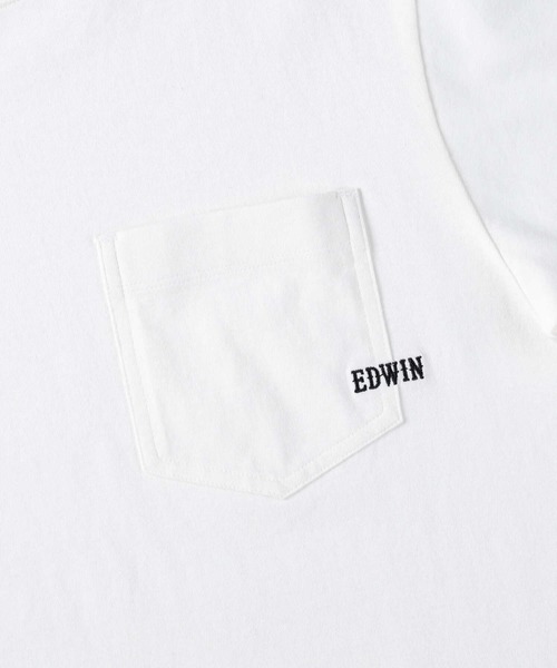 EDWIN(エドウィン)の「【EDWIN】ポケットTシャツ(Tシャツ/カットソー・レディース・ホワイト・M/L)」の7枚目の写真