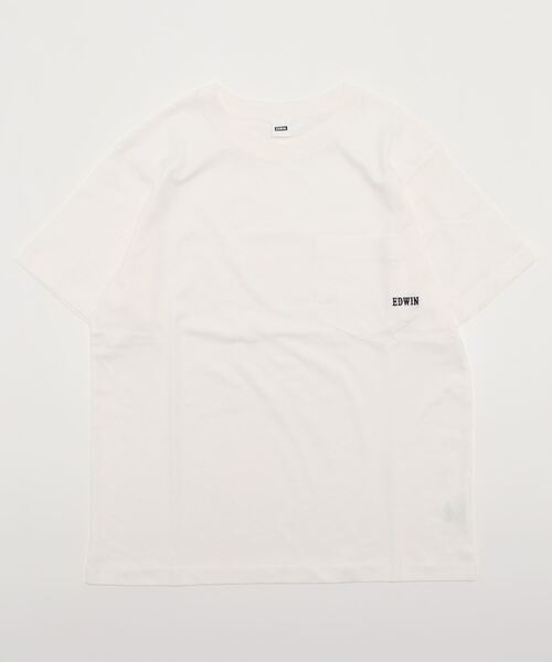 EDWIN(エドウィン)の「【EDWIN】ポケットTシャツ(Tシャツ/カットソー・レディース・ホワイト・M/L)」の8枚目の写真