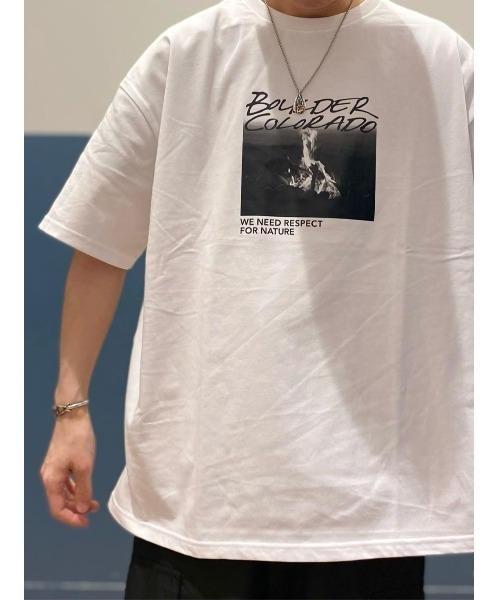 写真・グラフィック T グラフィック フォト Tシャツ（Tシャツ/カットソー）｜green