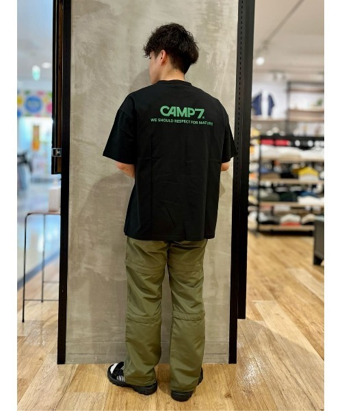 CAMP7（キャンプセブン）の「【CAMP7】フォトグラフィックＴシャツ（Tシャツ/カットソー・メンズ・グリーン/ブラック/ホワイト・L/XL/M/S）」の14枚目の写真