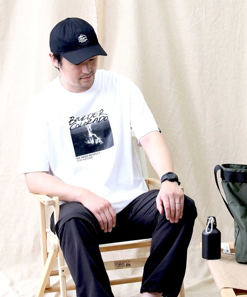 CAMP7（キャンプセブン）の「【CAMP7】フォトグラフィックＴシャツ（Tシャツ/カットソー・メンズ・グリーン/ブラック/ホワイト・L/XL/M/S）」の9枚目の写真