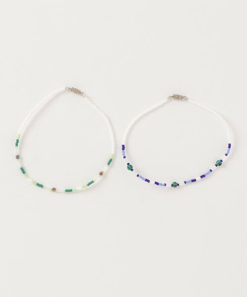 Indian Jewelry（インディアンジュエリー）の「INDIAN JEWELRY / ANKLET 1（アンクレット・レディース・ホワイト/ブラック/グリーン/ブルー/ピンク/オレンジ/ロイヤルブルー/ミント/その他1/その他5/その他6/その他2/その他4/その他3・ONE SIZE）」の4枚目の写真