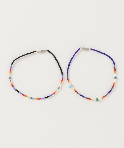 Indian Jewelry（インディアンジュエリー）の「INDIAN JEWELRY / ANKLET 1（アンクレット・レディース・ホワイト/ブラック/グリーン/ブルー/ピンク/オレンジ/ロイヤルブルー/ミント/その他1/その他5/その他6/その他2/その他4/その他3・ONE SIZE）」の3枚目の写真
