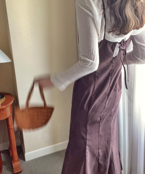LAUIR(ラウアー)の「コーデュロイマーメイドワンピース(ワンピース・レディース・ブラウン/ベージュ/ブラック・MEDIUM/LARGE)」の15枚目の写真