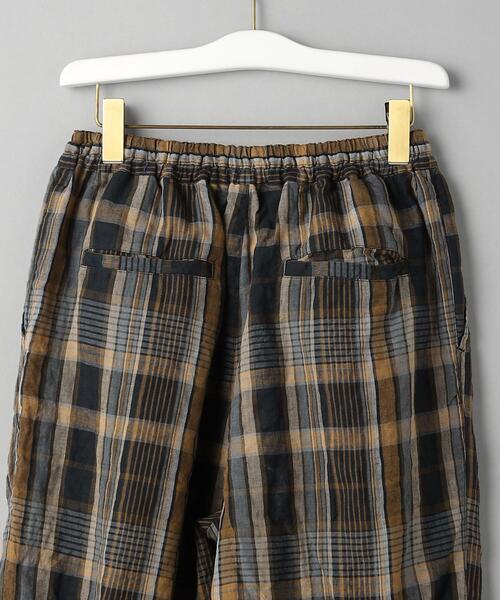 SUPP. no one else （サップノーワンエルス）の「＜SUPP.NO ONE ELSE＞麻チェック パンツ -ウォッシャブル-（その他パンツ・レディース・ネイビー・FREE）」の8枚目の写真