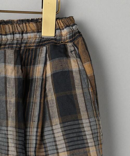 SUPP. no one else （サップノーワンエルス）の「＜SUPP.NO ONE ELSE＞麻チェック パンツ -ウォッシャブル-（その他パンツ・レディース・ネイビー・FREE）」の6枚目の写真