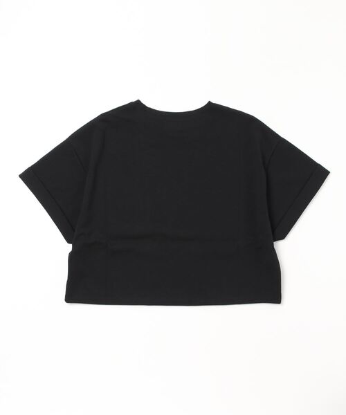 DROIT BELLO（ドロイトベロ）の「DROIT BELLO(ドロイトベロ) ショート丈Ｔシャツ（Tシャツ/カットソー・レディース・ホワイト/ブラック・F）」の3枚目の写真