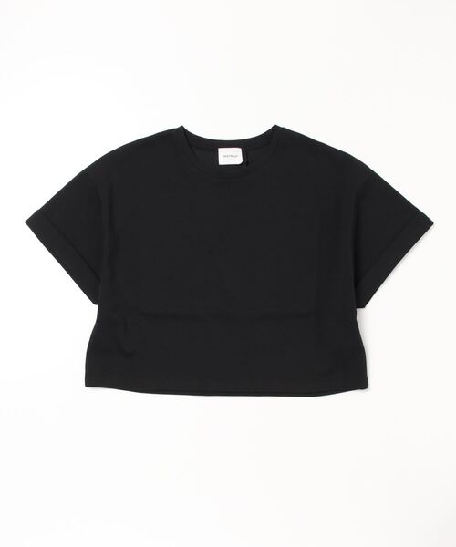 DROIT BELLO（ドロイトベロ）の「DROIT BELLO(ドロイトベロ) ショート丈Ｔシャツ（Tシャツ/カットソー・レディース・ホワイト/ブラック・F）」の8枚目の写真