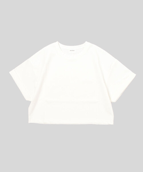 DROIT BELLO（ドロイトベロ）の「DROIT BELLO(ドロイトベロ) ショート丈Ｔシャツ（Tシャツ/カットソー・レディース・ホワイト/ブラック・F）」の9枚目の写真