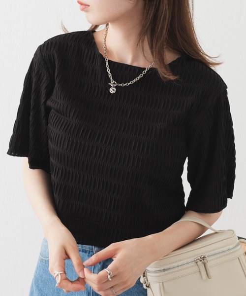 Kastane（カスタネ）の「タイダイシャーリングTee（Tシャツ/カットソー・レディース・ブラック/グレー/オフホワイト・FREE）」の3枚目の写真