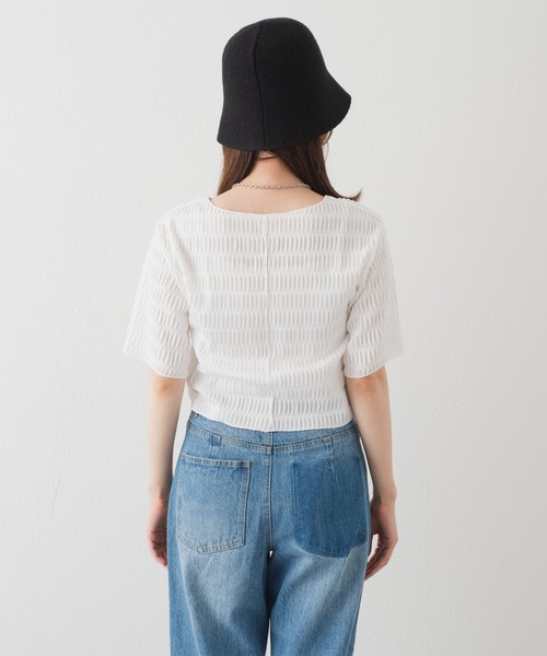 Kastane（カスタネ）の「タイダイシャーリングTee（Tシャツ/カットソー・レディース・ブラック/グレー/オフホワイト・FREE）」の5枚目の写真