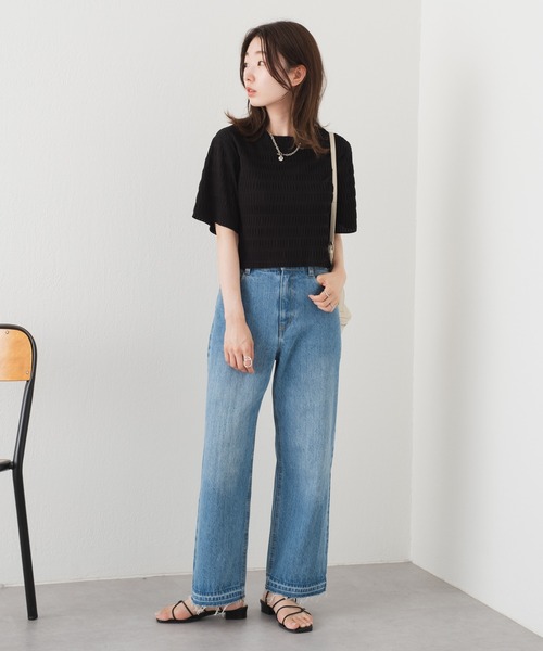 Kastane（カスタネ）の「タイダイシャーリングTee（Tシャツ/カットソー・レディース・ブラック/グレー/オフホワイト・FREE）」の12枚目の写真