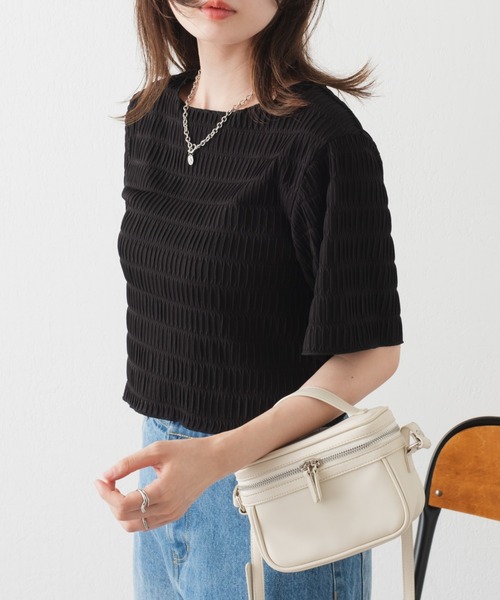 Kastane（カスタネ）の「タイダイシャーリングTee（Tシャツ/カットソー・レディース・ブラック/グレー/オフホワイト・FREE）」の7枚目の写真