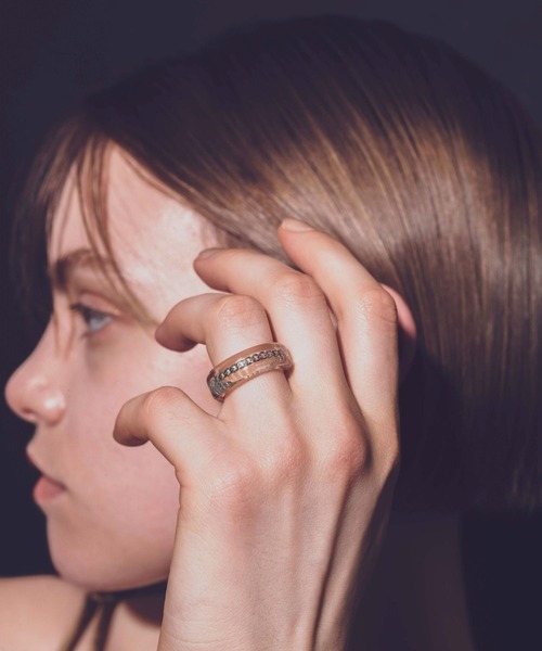 and cloud（アンドクラウド）の「Capture Chain Ring（リング・レディース・シルバー/ブラック/イエローゴールド・#11/#13/#17/#15）」の12枚目の写真