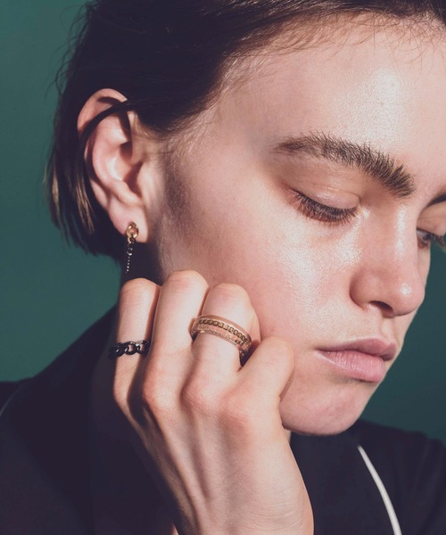 and cloud（アンドクラウド）の「Capture Chain Ring（リング・レディース・シルバー/ブラック/イエローゴールド・#11/#13/#17/#15）」の5枚目の写真