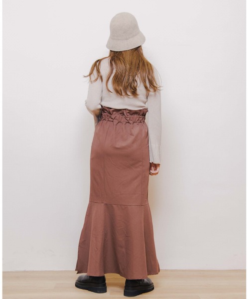 flower（フラワー）の「スモーキーマーメイドスカート（スカート・レディース・ベージュ/ブラウン・FREE）」の5枚目の写真