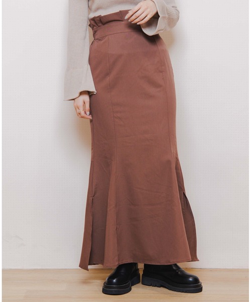 flower（フラワー）の「スモーキーマーメイドスカート（スカート・レディース・ベージュ/ブラウン・FREE）」の7枚目の写真